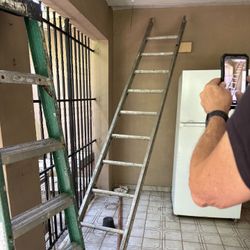 LADDER GREEN  SINGLE SIDED - LEAN ON WALL ONLY
