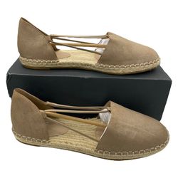 Eileen Fisher Lee metallic suede espadrille strappy sandals women’s Size 10M