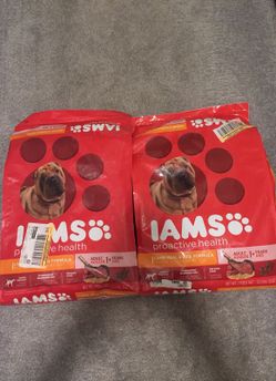 Iams Proactive Health lamb and rice Dog Food 15 lb bags Lot of 2