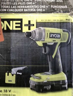 Ryobi P881 18v One+ Lithium-ion Impact Driver Kit