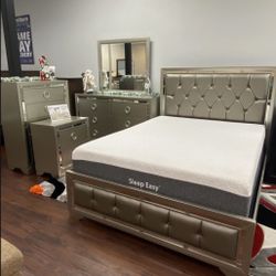 BEAUTIFUL NEW JASMINE QUEEN BEDROOM SET ON SALE ONLY $699. IN STOCK SAME DAY DELIVERY 🚚 EASY FINANCING 