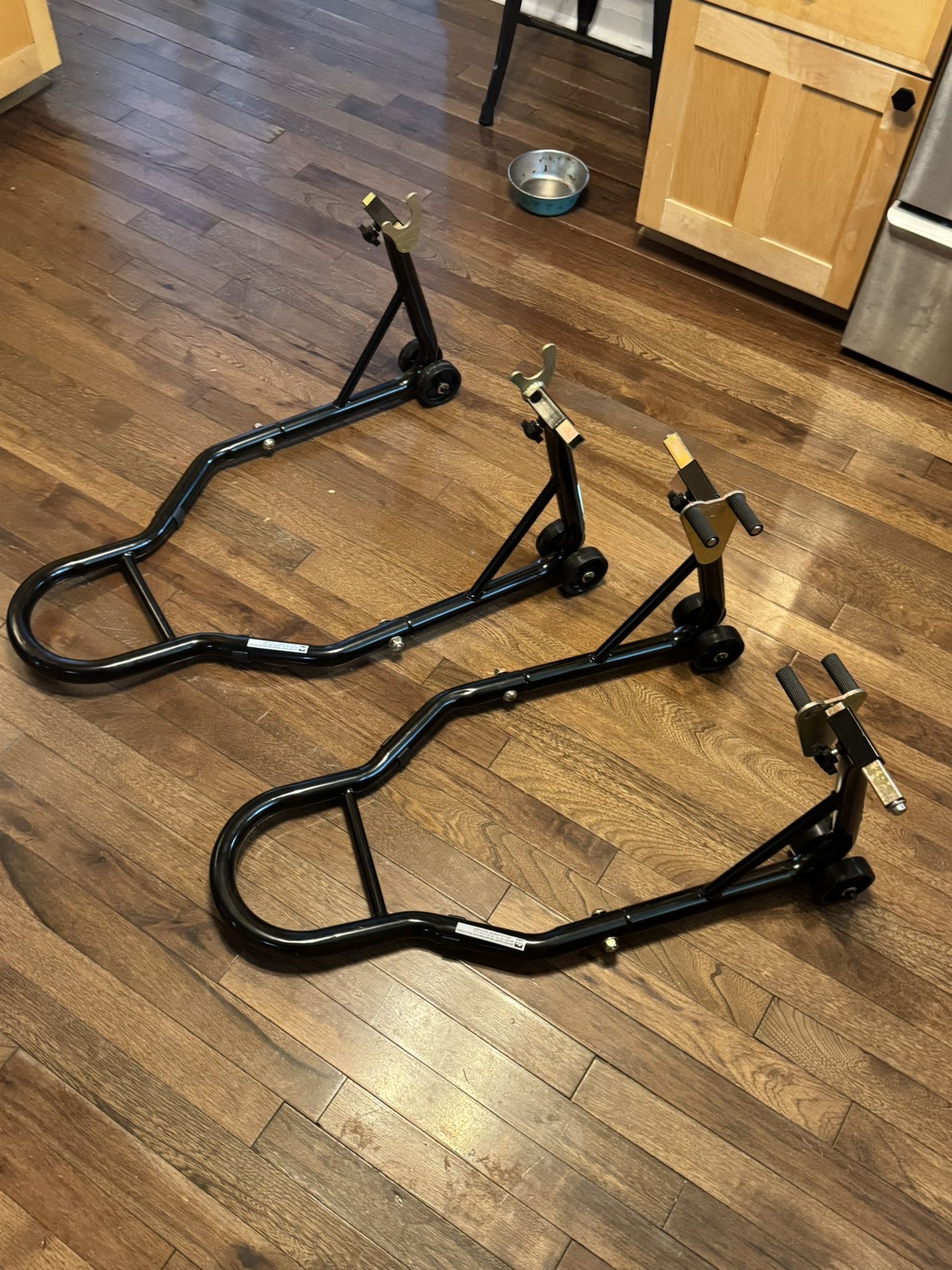 Motorcycle Stands Black And Gold (New)