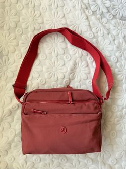 Lightweight Water-Resistant Crossbody Bag with Multiple Zipper Compartments