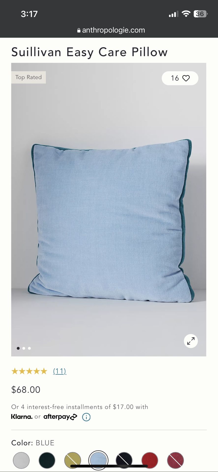 Anthropologie Sullivan Pillows Set Of 2