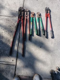3 Bolt Cutter, And 2 Cable Cutters