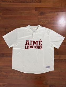 Aime Leon Dore Mesh Batting Practice Jersey White | XL