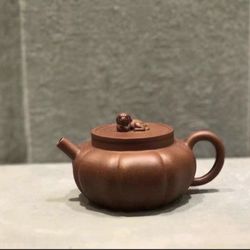 [Lion Ball], material: purple sand, raw mineral purple mud, capacity: 180cc, author: Zhu Jiachao, Ch
