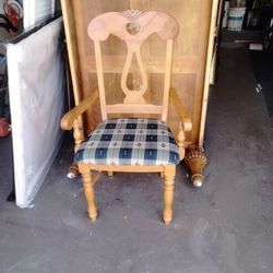 Chair W/ Upholstered Seat Wood