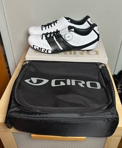 Giro Factor TechLace White Cycling Shoes, Men’s Size 41.5