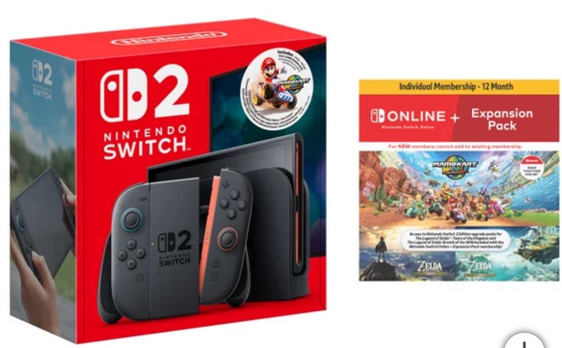 Nintendo Switch 2 + Mario Kart World Bundle