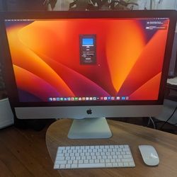 2017 27" Imac With Wireless Apple Magic Keyboard And Apple Magic Mouse