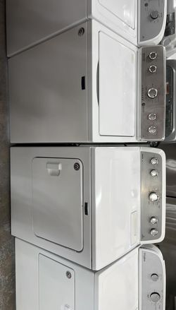 Maytag Top Load Washer & Dryer Set – Agitator, White, Tested