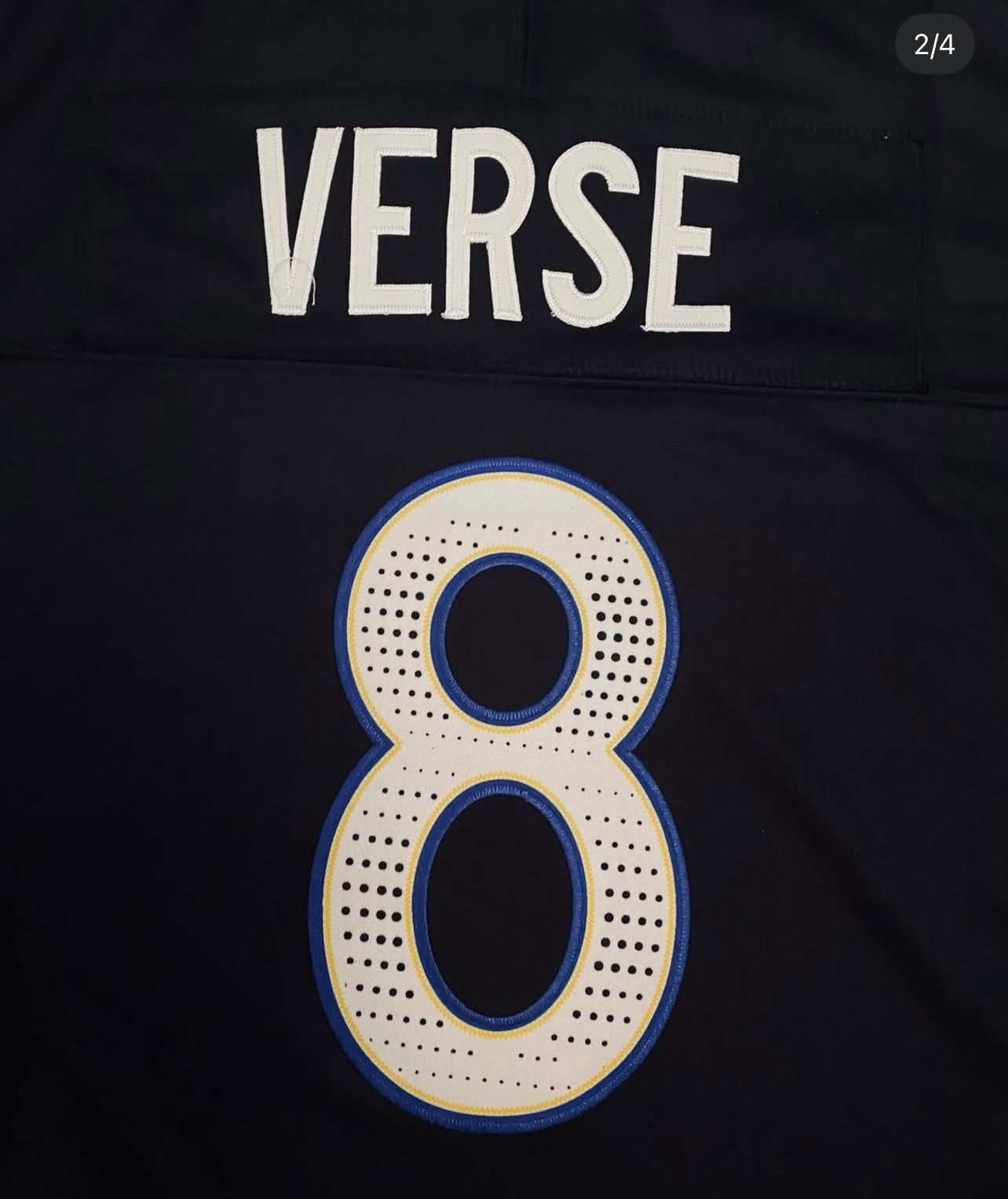 Black Los Angeles Rams Jared verse #8 jersey Not Nacua