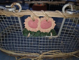 Wire Basket Garden Decoration