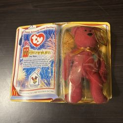 Ty Beanie Babies Millennium Bear Birthday January 1, 1999 plushie Toy 