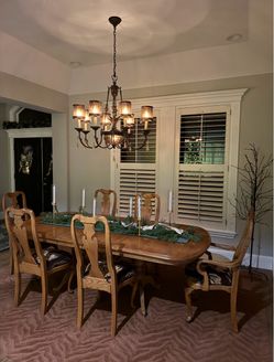 Solid maple dining set