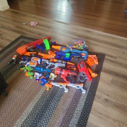 Lot Of Toy Nerf And MEGA Guns