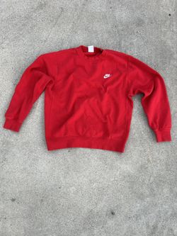 medium red Nike Sweater Crewneck for men