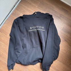 Women’s hoodie black bitch sweatshirt