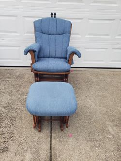 ROCKER_/ GLIDER AND OTTOMAN (LIKE NEW)