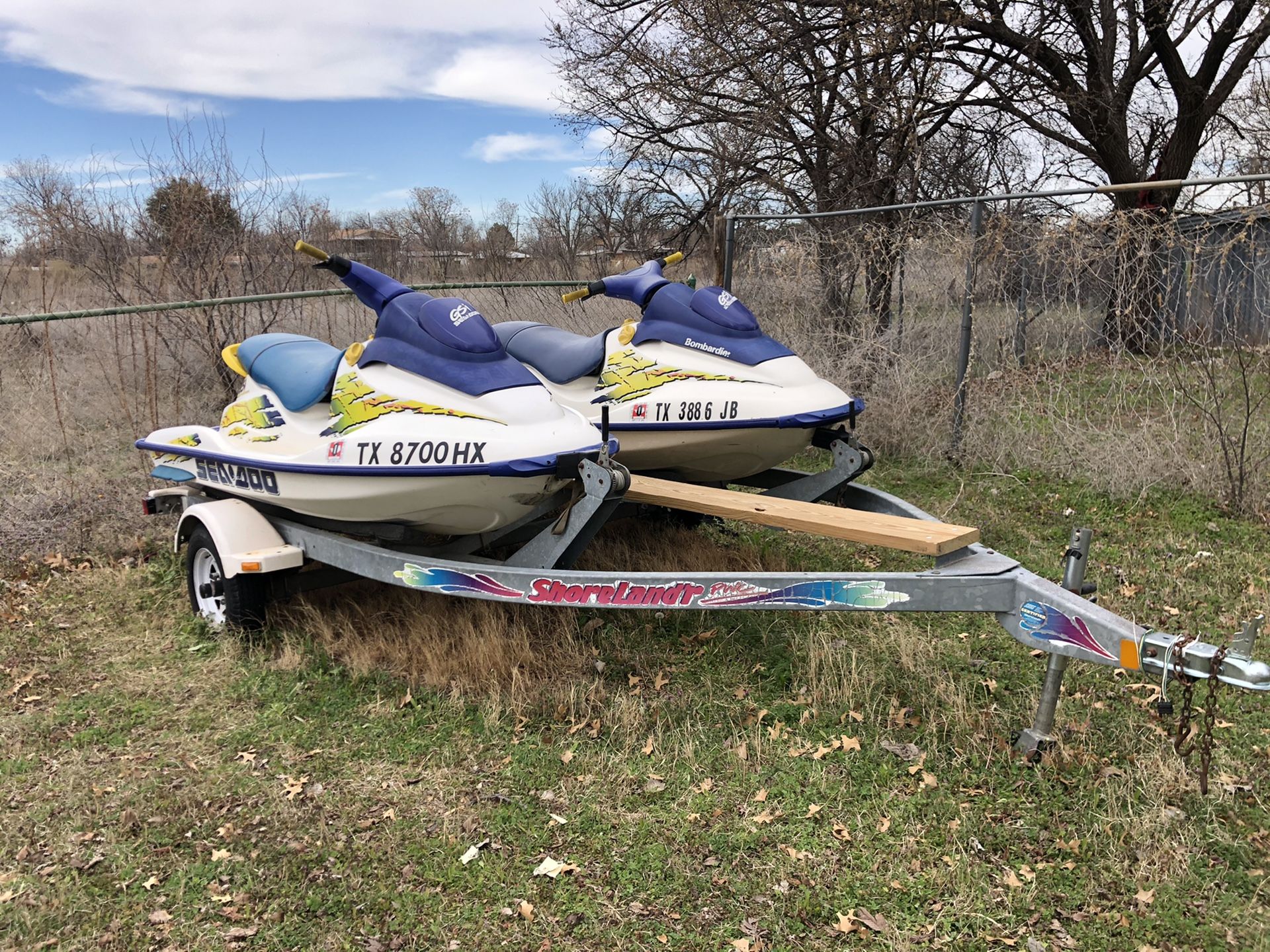 2 1997 seadoo GSI with double trailer for Sale in Abilene, TX OfferUp