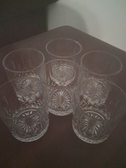 New 8 Oz. Cut Glasses 
