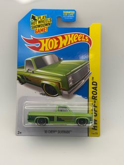 Hot Wheels'83 Chevy Silverado Green K-Mart Exclusive HW Off-Road Series