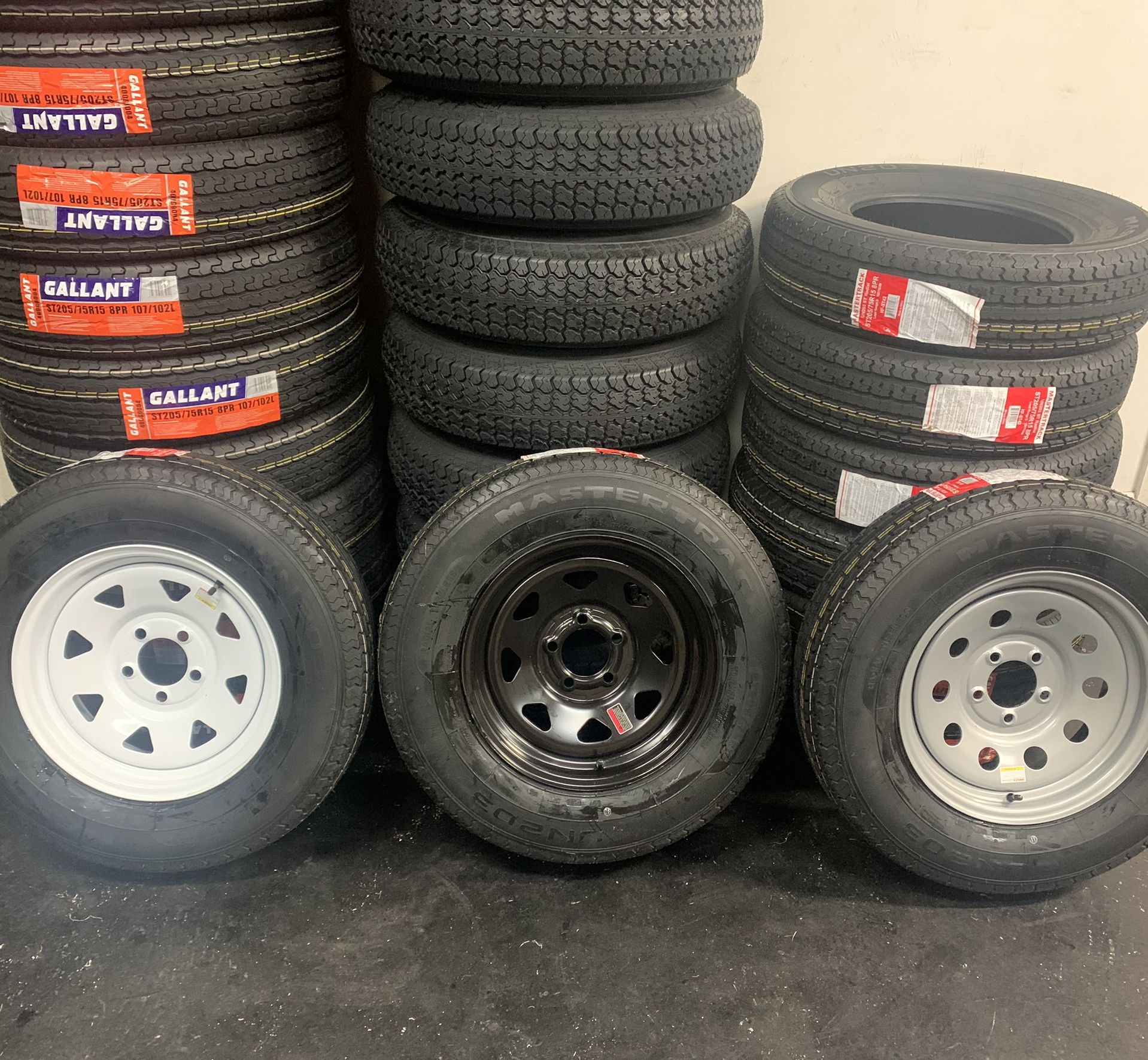 New Trailer Tires And Rims  All Sizes   24/7 Pick Up