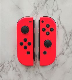 Nintendo Switch Joy Cons Neon Red Colors OFFICIAL TESTED NEW UNUSED