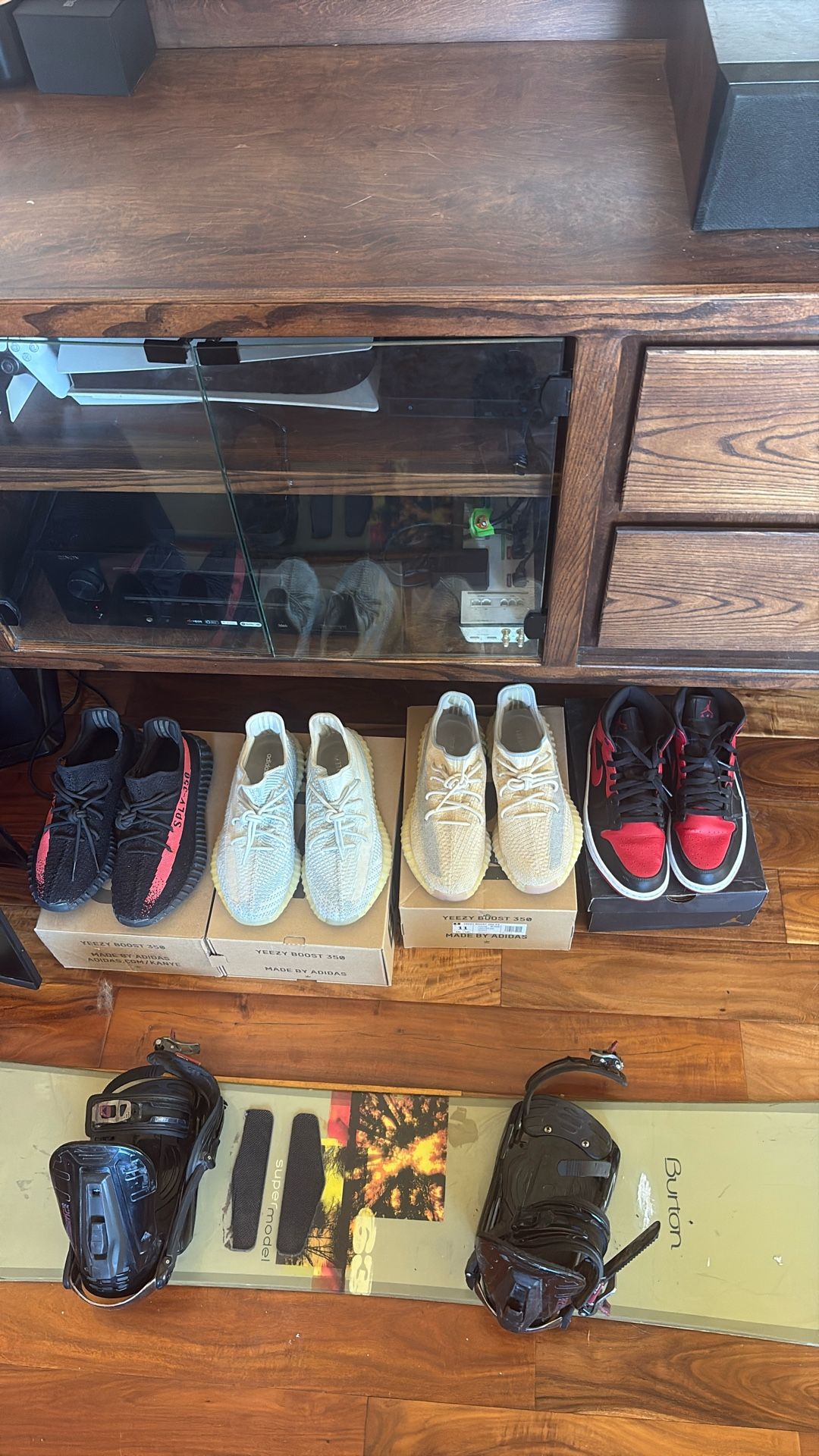 Size 11shoe Lot 3 Yeezys And One Pair Of Jordan’s