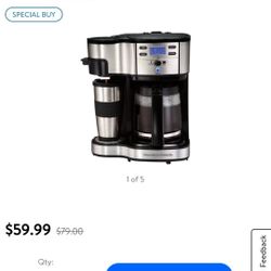 New Hamilton Beach 2 way coffee brewer