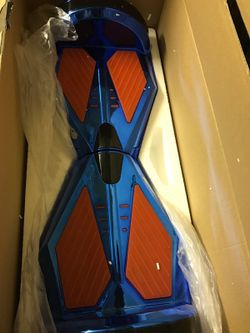 8 inch chrome blue Hoverboard with Bluetooth