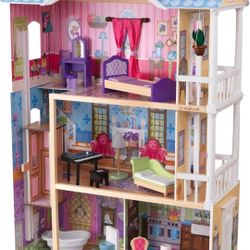My Dreamy Wooden Dollhouse with Lights and Sounds, 