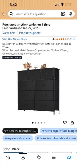 Dresser 9 drawers