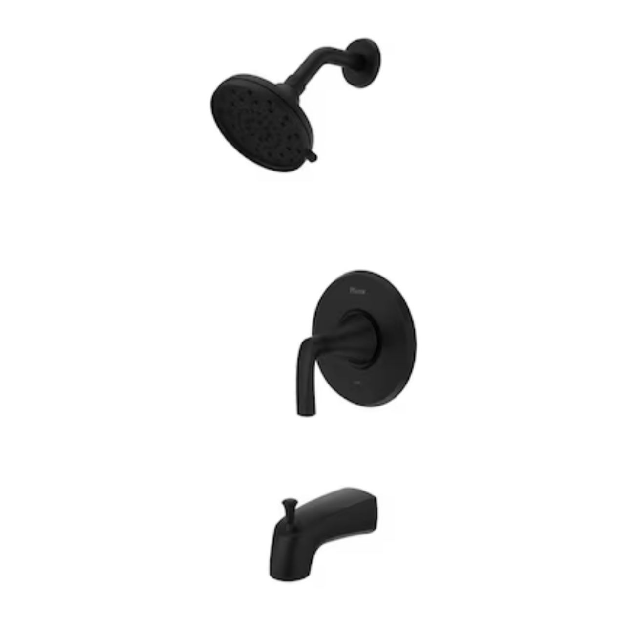 matte black shower/tub combo