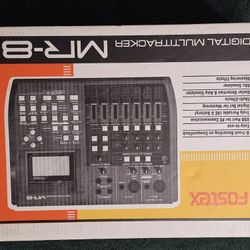 Open‑Box Fostex MR‑8 Digital 8‑Track Multitracker – Never Used, Includes Original Box & Styrofoam