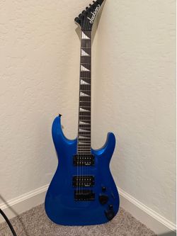 Jackson 6 String guitar with fender lt25 amp