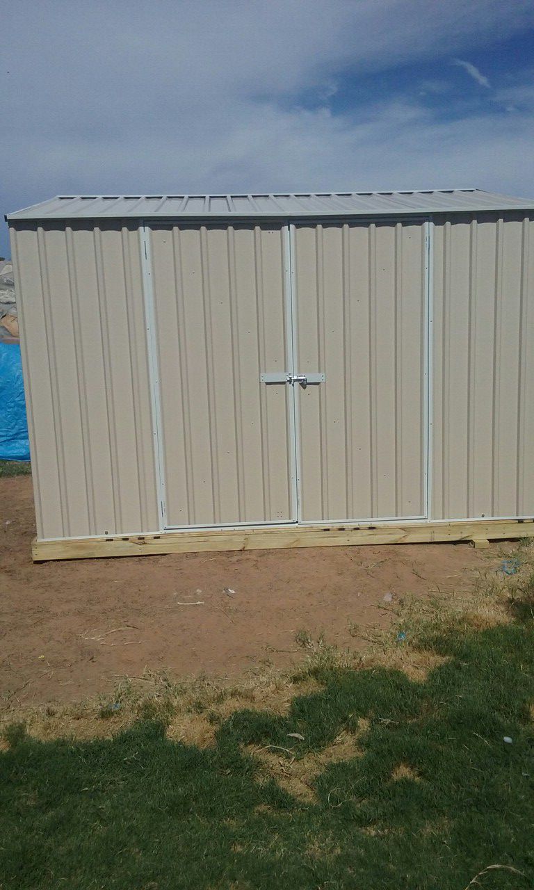 10x 10 metal storage shed.