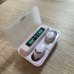 TWS White Bluetooth 5.0 Wireless Earbuds Headphone Waterproof