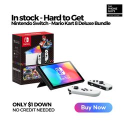Nintendo Switch – Mario Kart 8 Deluxe Bundle | ¡Solo $1 Para Llevártelo Hoy + Garantía de 1 Año!