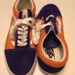 Vans Old Skool Royal Blue Apricot Buff Mens 7 Woman 8.5
