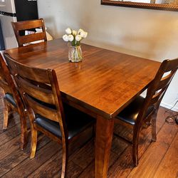Solid Wood Dinning Table W/ Bench 