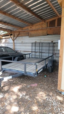 6 ft. x 12 ft. Wood Floor Utility Trailer Kit w/ Patented Pivot Down Rail System