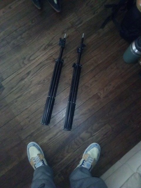 Set Of Two Tripods Telescope Pick Up To 6 Ft Tall