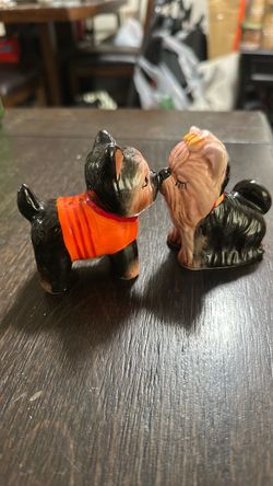 Ceramic Dog Salt and Pepper Shakers