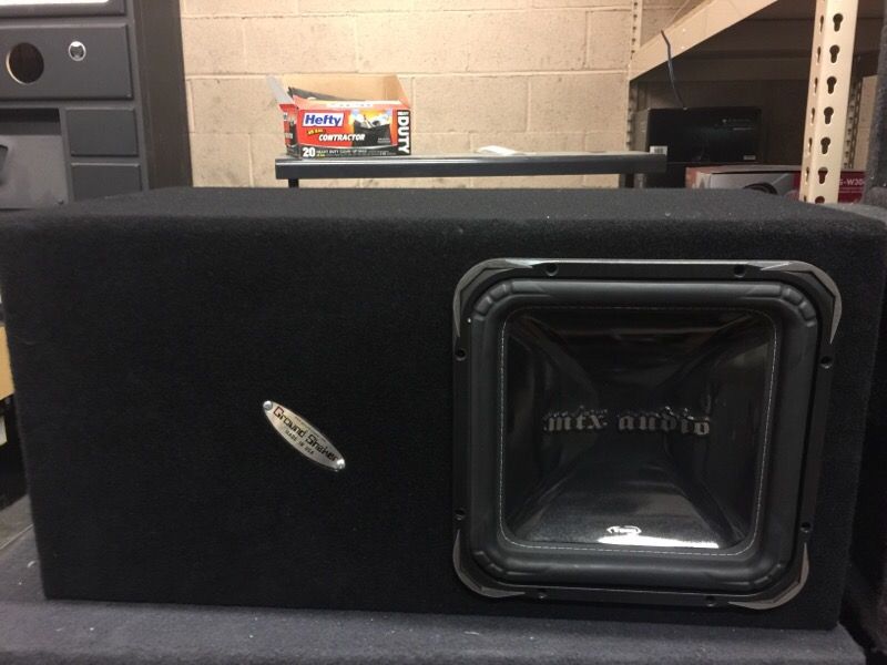 MTX TS55 12" square sub in ground shaker side port box