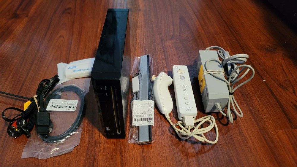 Nintendo Wii Black Mod-ded Video Game Console (Snes,nes, N64, Gameboy, Sega)