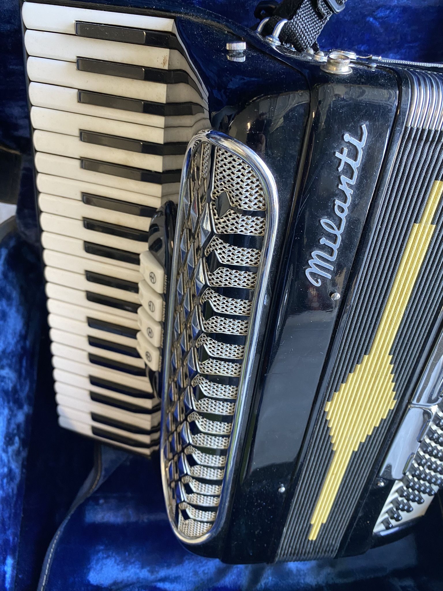 Vintage Milanti Accordion W/ Case