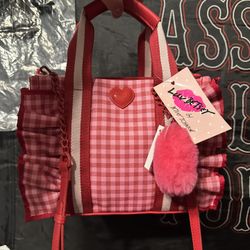 Betsey Johnson Canvas Exterior Purse 