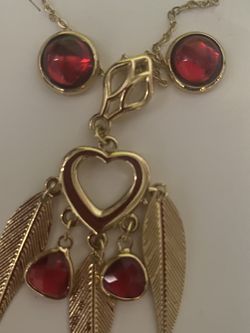 Goldplated Set Red Color Perfect 😍 For Valentines Day